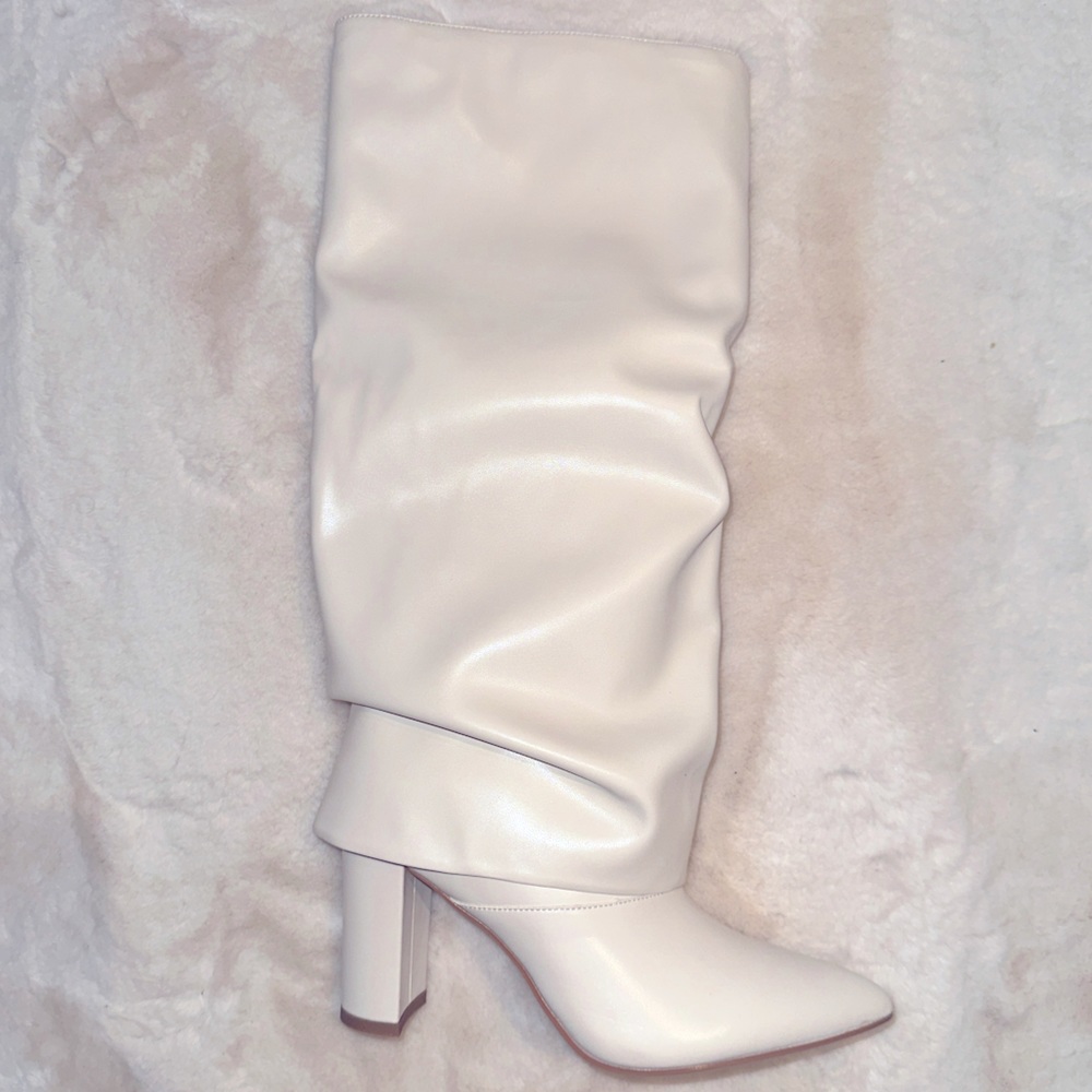 Fold Over Knee High Boots